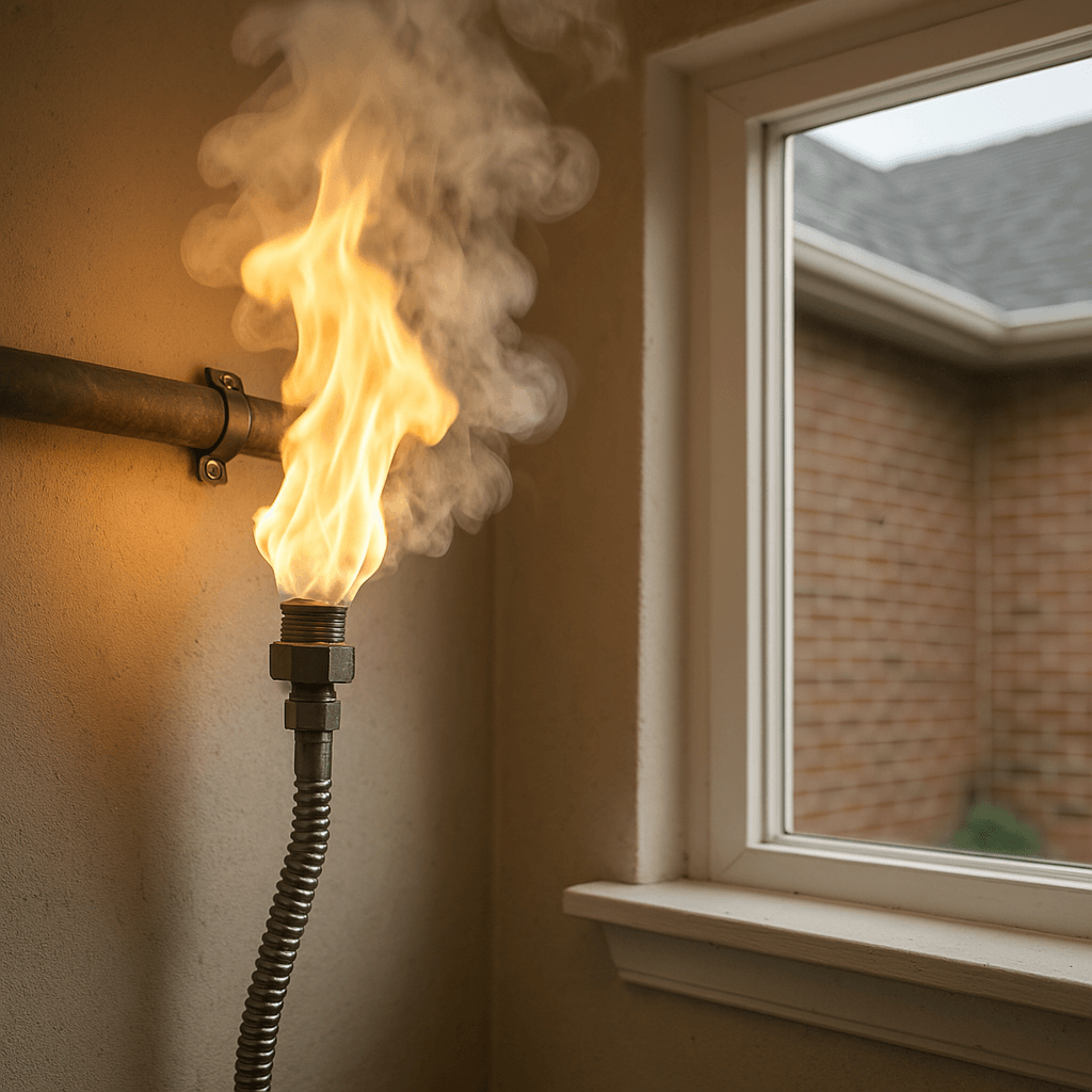 Household gas leak